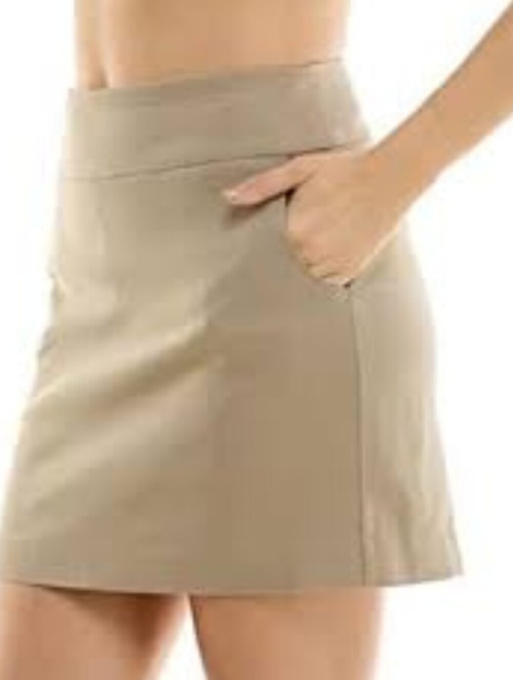 Zac & Rachel Taupe Mini Skort